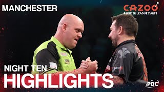 THE MASTER IN MANCHESTER! | Night Ten Highlights | 2022 Cazoo Premier League