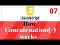Javascript String Concatenation - How to Concatenate Strings in JavaScript | Javascript Tutorials
