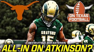 Coaches on the Road | All-In For Tyler Atkinson? | Texas Longhorns Football | Recruiting Breakdown