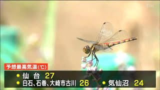 「仙台市新川で9.6度」12か所でこの秋一番の冷え込み　日中は広い範囲で25度以上の夏日　tbc気象台