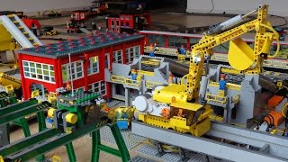Automated Lego train coal terminal: the crashes during commissioning: Lego wars