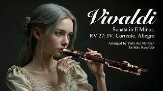 Vivaldi: Sonata in G Minor, RV 27: IV. Corrente. Allegro / Yuki Ato Narayan: Baroque Recorder