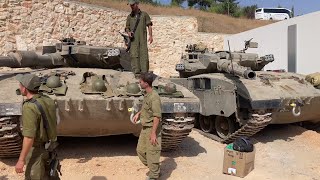 Israeli Merkava tanks mobilise on border with Lebanon | AFP