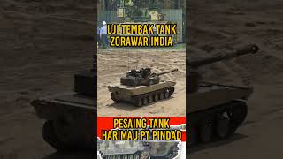 Uji Tembak Tank Zorawar Buatan India #shorts