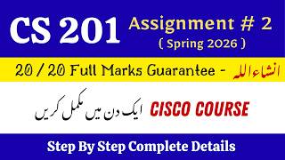 CS 201 Assignment No 2 Correct Solution 2026 | CS 201 Assignment 2 Solution #cs201 #assignment #2026