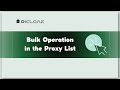 Save Hours: Bulk Operation in the Proxy List