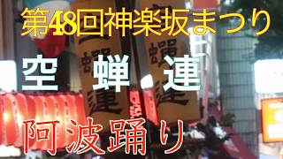 第48回神楽坂祭（三日目）　阿波踊り　空蝉蓮　2019年7月26日（金）