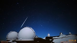 ハワイ・マウナケア星空ライブカメラ 2023年5月1日UTの流星ダイジェスト/Meteors over Maunakea, Hawaii, 1 May 2023 UT