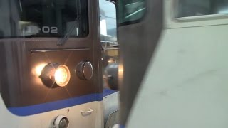 【カフェ8連！】JR西日本　体質改善色115系電車　ｾｷR-02編成+ｾｷR-05編成　糸崎駅到着