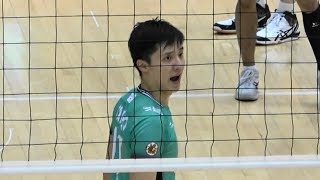 セッターに転向したJT#17 金子聖輝(東福岡)選手の珍しい？スパイク 天皇杯2017ファイナルラウンドより Japan volleyball