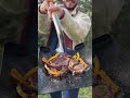 Cheesesteaks cooked on a SHOVEL