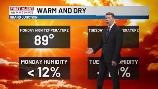 FIRST ALERT: High wildfire risk continues, and some areas could hit 90 degrees Monday