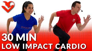 Low Impact Cardio Workout at Home - 30 Minute Total Body Standing Cardio HIIT No Jumping Beginners