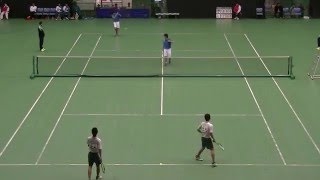 第50回全日本私立高等学校選抜ソフトテニス大会　男子団体3回戦　武蔵越生 対 上宮　第3試合