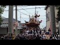 令和5年10月8日貝塚市南近義だんじり祭本宮 南近義神社宮入