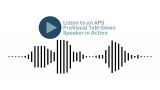 ProVisual AI Video Monitoring Talk-Down Speaker in Action | APS Security