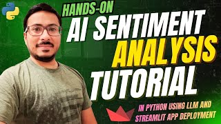 Build an AI Sentiment Analysis App with Python & Streamlit (Full AI Project Hands-on Tutorial)