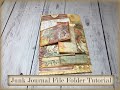 Junk Journal File Folder Tutorial, Junk Journaling for Beginners, Easy Junk Journal Tutorials
