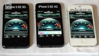 iPhone 5 4G UK EE Speed Test