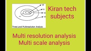 Multi resolution analysis|| multi scale analysis