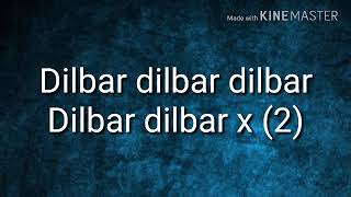 Dilbar song lyrics