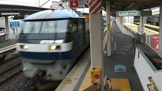 【桃太郎】 琵琶湖線　下り貨物　EF210形　栗東駅　通過