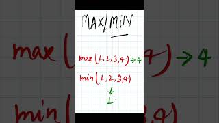 Python - 037 : Get Maximum and Minimum value in python #python #pythonprogramming #pythontutorial