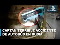 Autobús cae al río en San Petersburgo; deja 3 muertos y 6 heridos