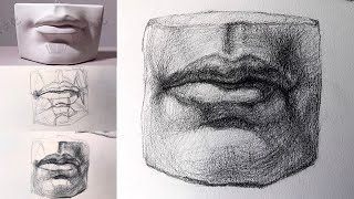 How to Draw + Shade Lips in Pencil-Technical Lecture | Artist : Mr Salm