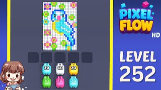 Pixel Flow Level 252 Solution Walkthrough