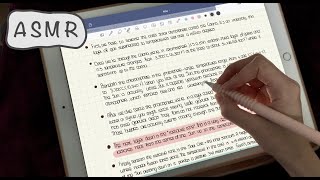 ASMR - 📓JUST iPad Writing Sounds / 🖊Pencil Sounds - NO talking