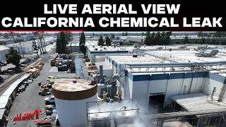 California Chemical Leak LIVE Updates | Aerial View of California Plant With Failing Chemical Tank