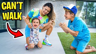 OUR BABY CAN'T WALK.. 💔 | The Royalty Family