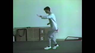 David Byrne practicing his moves for Stop Making Sense.