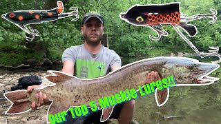 Our Top 5 Muskie Lures!