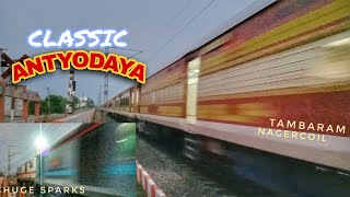 TAMBARAM-NAGERCOIL ANTYODAYA SF EXPRESS back on tracks with its CLASSICAL ANTYODAYA LIVERY || 06191