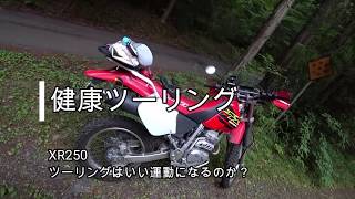 XR250　ホタルを探して山中を走る