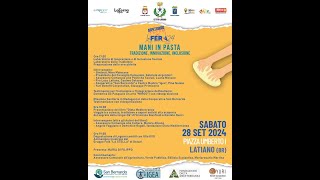 Latiano - Aspettando la Fera - Mani in Pasta Tradizione Innovazione Inclusione - 27 Settembre 2024