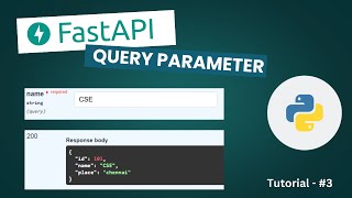 FastAPI Tutorial | Query Parameter | Part -3 | Tamil