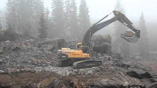 Volvo 290 loading rocks in V.K.