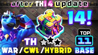 New! TH14 WAR-cum-CWL Base 2024! Top 11 Town Hall 14 Bases with Copy Link (Clash of Clans)