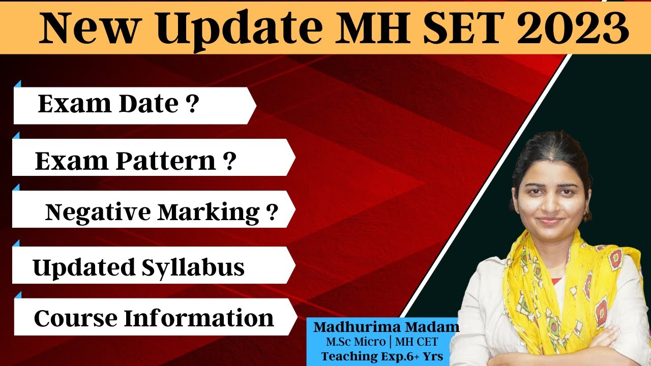 NEW MH SET NOTIFICATION 2023 | EXAM PATTERN | SYLLABUS | RESULT ...