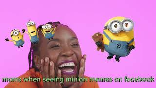 Moms when they see minion memes on facebook #funny #mom #humor #fyp #fypage #foryou #foryoupage
