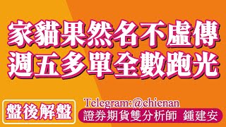 20250217【家貓果然名不虛傳 週五多單全數跑光】鍾建安盤後解盤