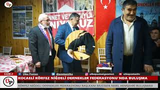 ÜLKE POSTASI TV      KÖRFEZ NİĞDELİ DERNEKLER FEDERASYONU NİĞDELİLERLE BULUŞTU