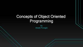 Concepts of OOPS