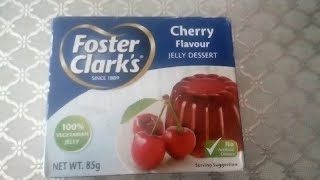 how to make foster Clark's cherry 🍒 flavour jelly dessert