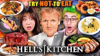 Try Not To Eat - Hell's Kitchen | Part 2 (Duck a L’Orange, Crab Risotto, Exotic
