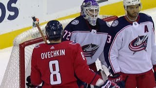 Sergei Bobrovsky and Alex Ovechkin Share Some Laughs (Nov. 9, 2018)