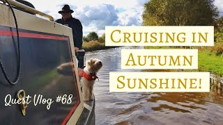 Back Along The Llangollen Canal - Chirk to Whitchurch in Autumn Sunshine | Quest Vlog #68